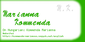 marianna kommenda business card